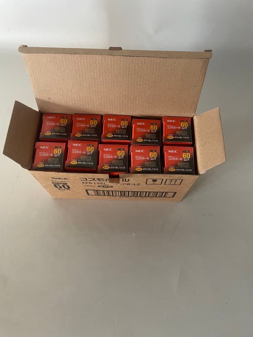10セットNEC 電球形蛍光ランプコスモボールEFD15EL/12-C6