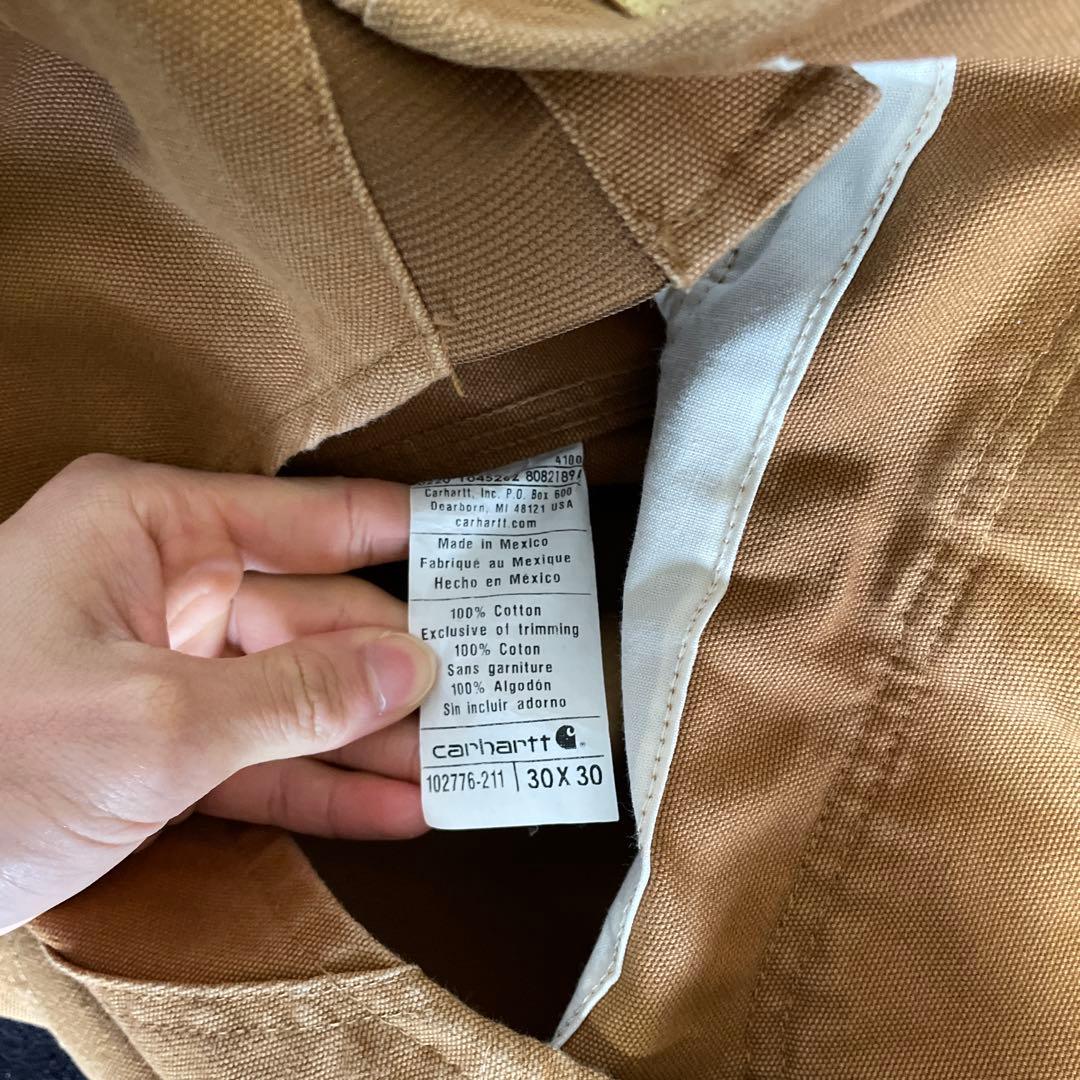 新品未使用 Carhartt ブラウン オーバーオール ダブルニー