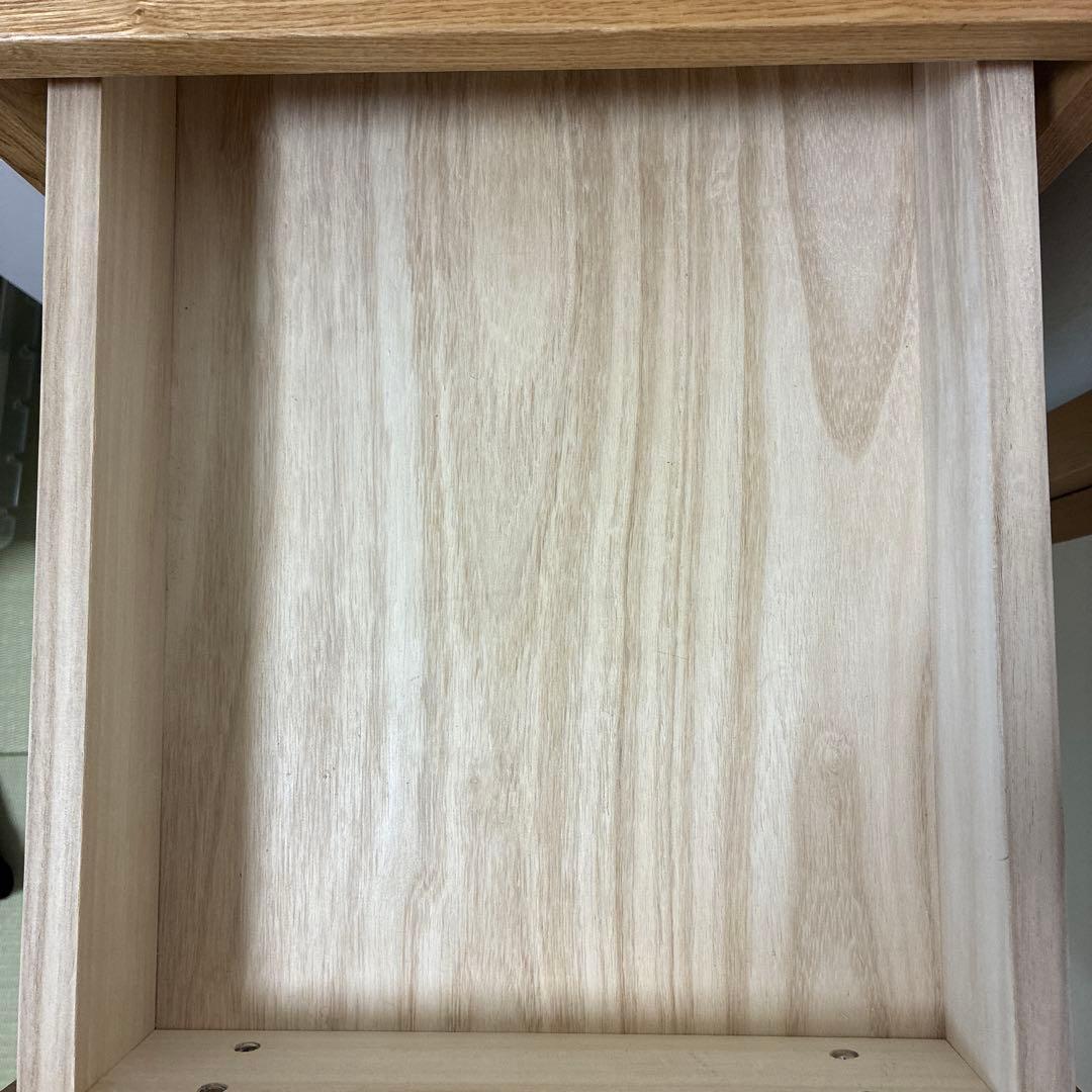 『りんこ』無印良品のオーク無垢材 キャビネット