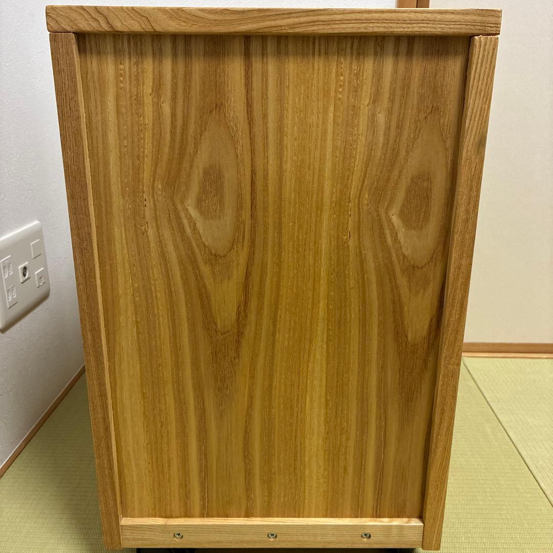 『りんこ』無印良品のオーク無垢材 キャビネット