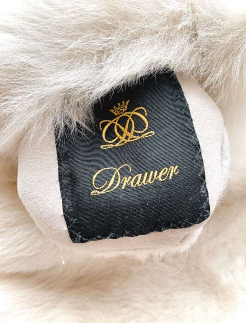 【ドゥロワーDRAWER】リアルファー　ムートンベスト/ムートンジレ