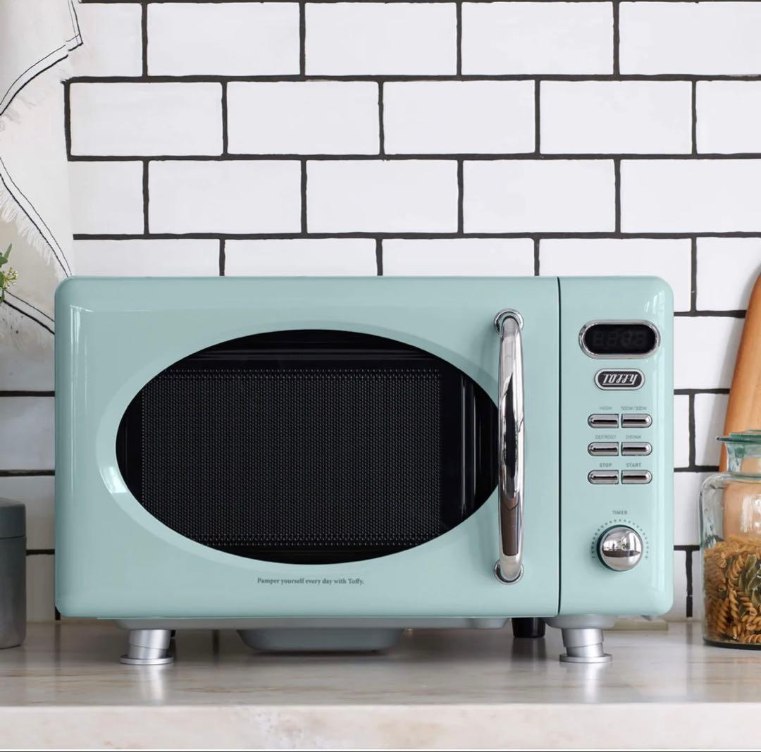 美品⭐︎トフィー　電子レンジ K-DR1 ペールアクア