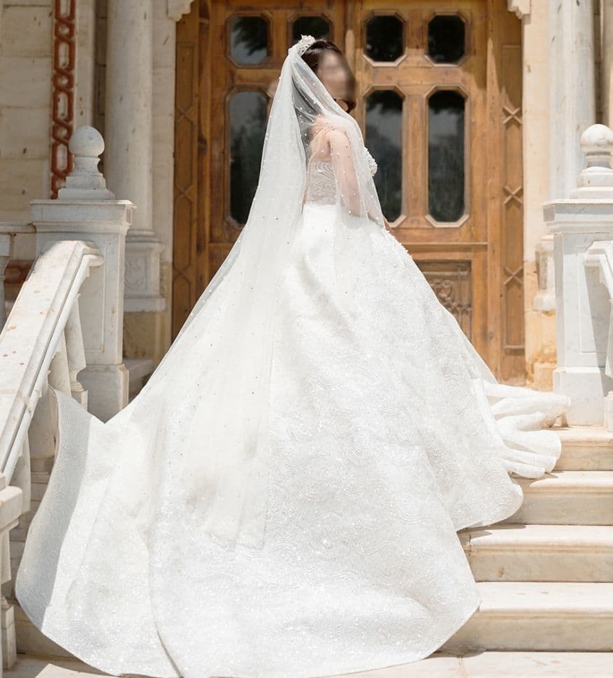 【最終処分セール 11月末日発送】全面パールウェディングドレス