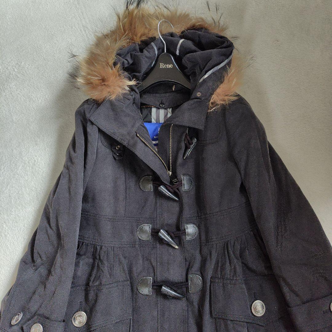 専用　バーバリーブルーレーベル　ダッフルコート　3way　ファー　ノバチェック