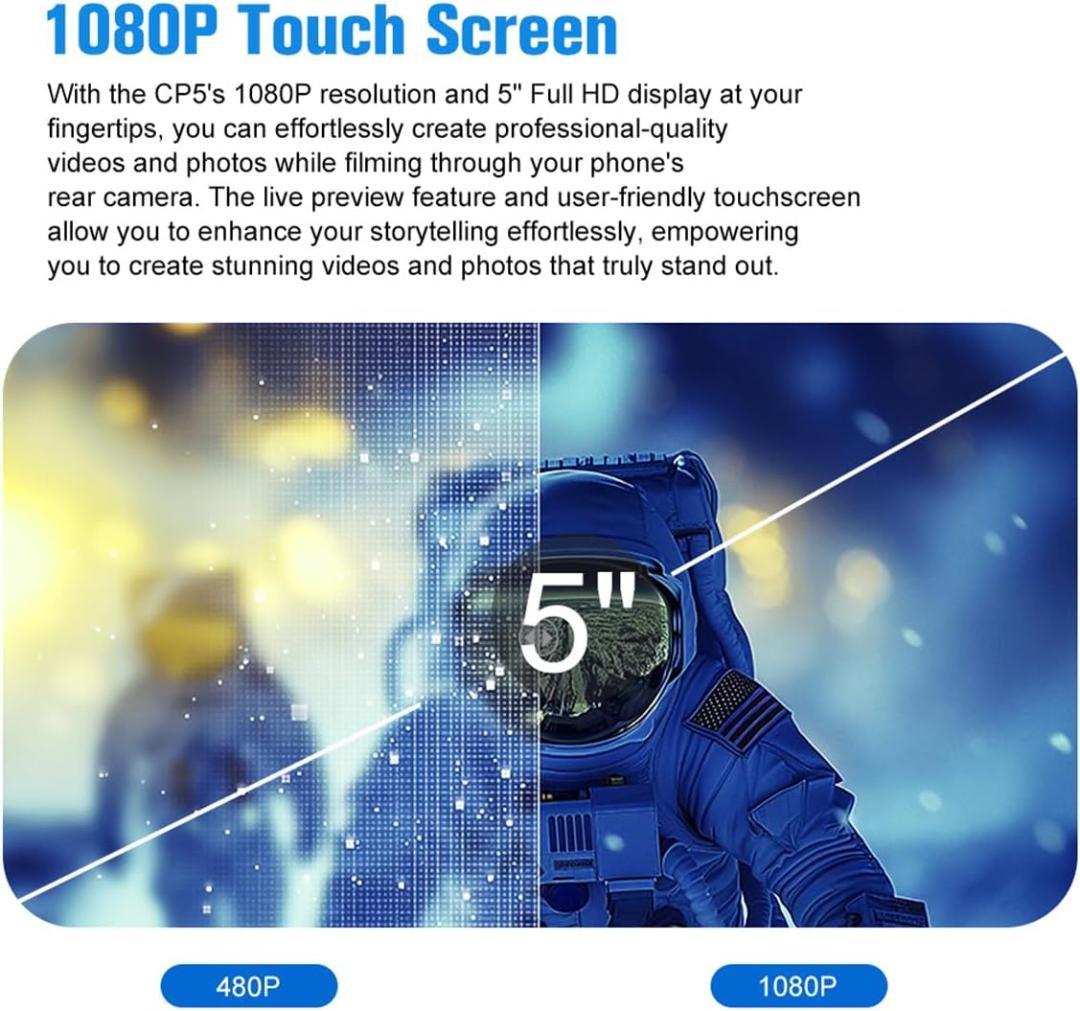 【新品】SHIMBOL CP5 Lite 携帯電話Vlog自撮り監視画面