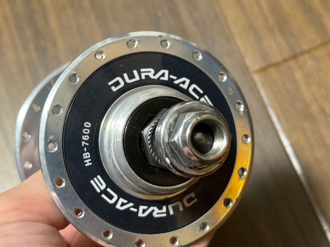 DURA ACE HB-7600 前後セット　36h コグ付き　NJS 競輪