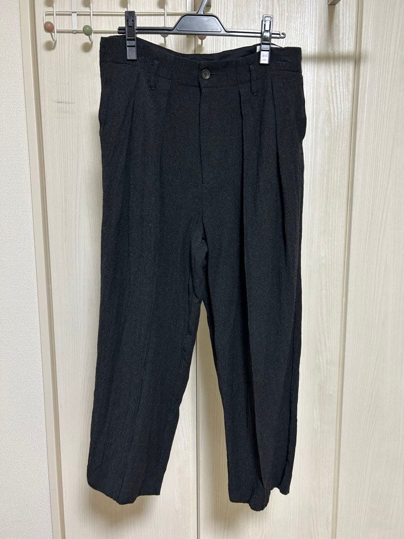 パンツ VOAAOV REFINE WOOL SERGE TUCK WIDEPANTS