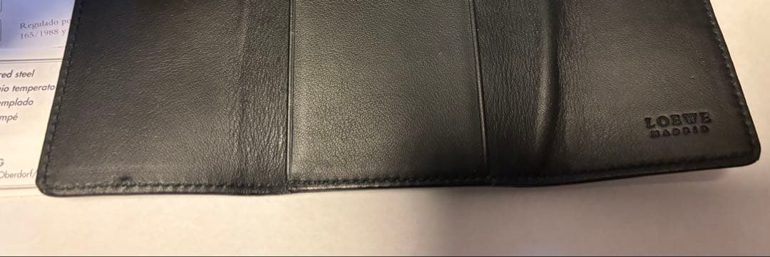 LOEWE ロエベ小物アナグラム6連キーケース カーフスキンブラックゴールド金具