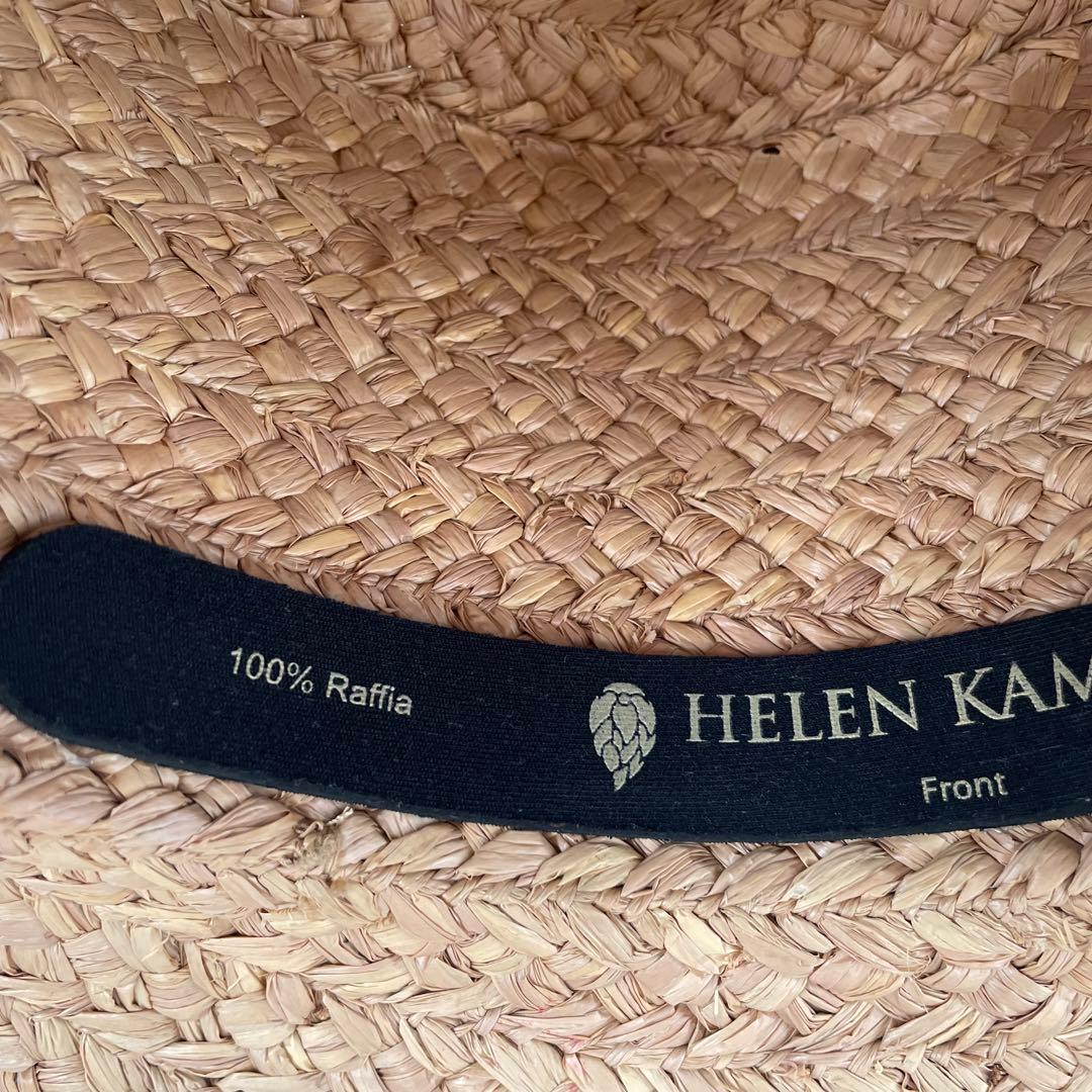 ヘレンカミンスキー✨麦わら帽子　カンカン帽　ハット　ストロー　ナチュラル　ヌガー