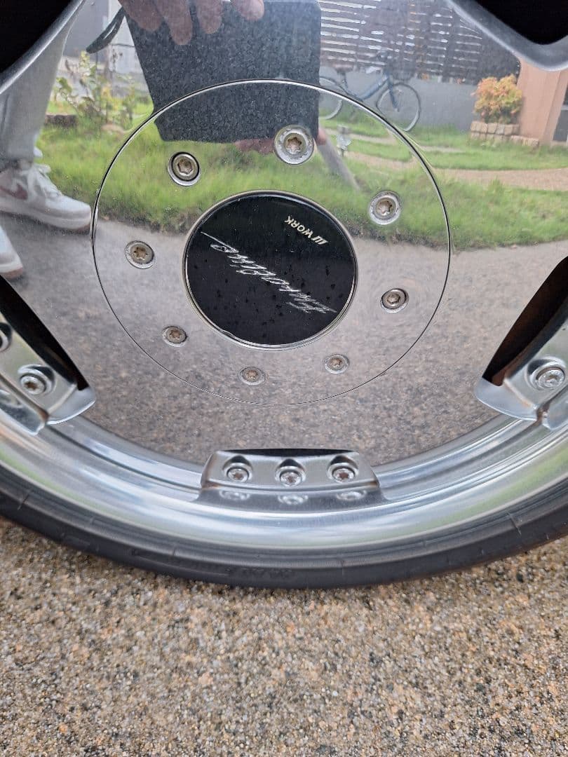 ワーク　ユーロライン　4本　15インチ　4穴　pcd100 メッキ