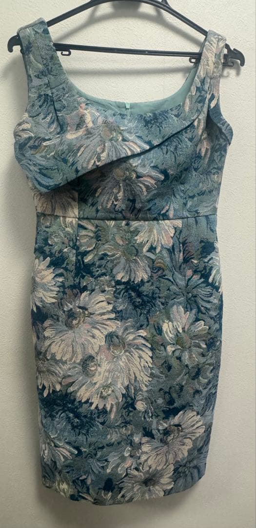 sugar フラワープリント タイトドレス