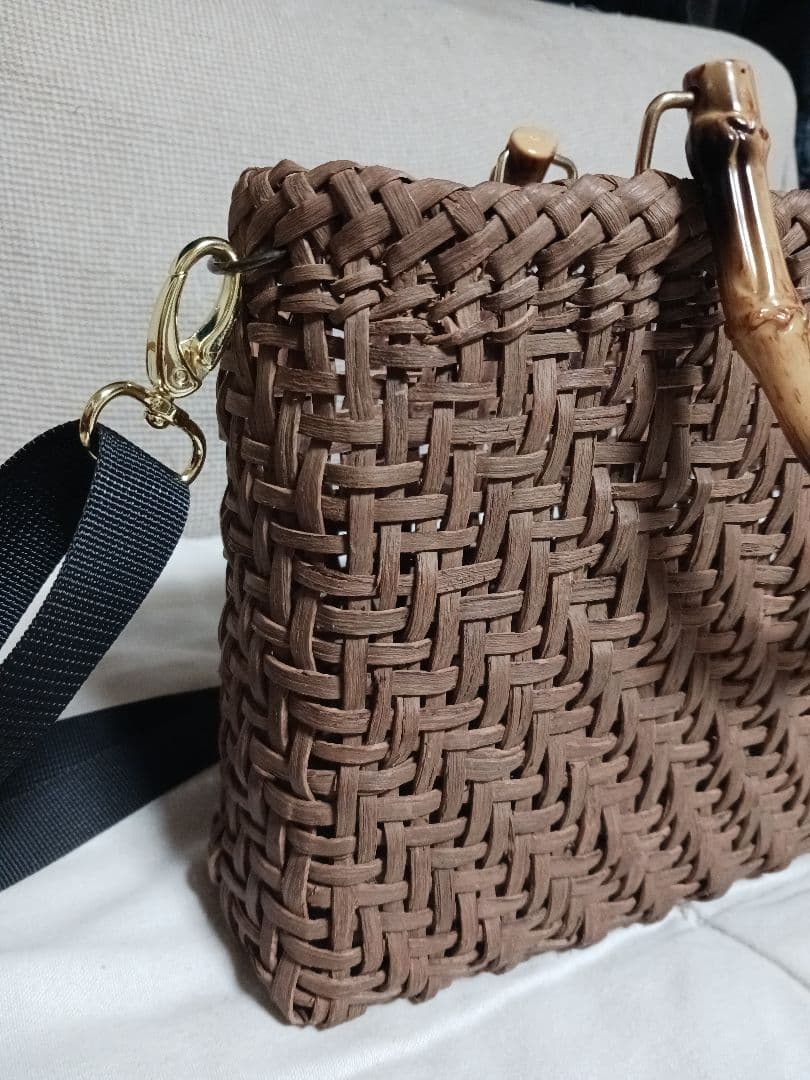 【未使用】 山葡萄かごバック 国産 2wayショルダー
