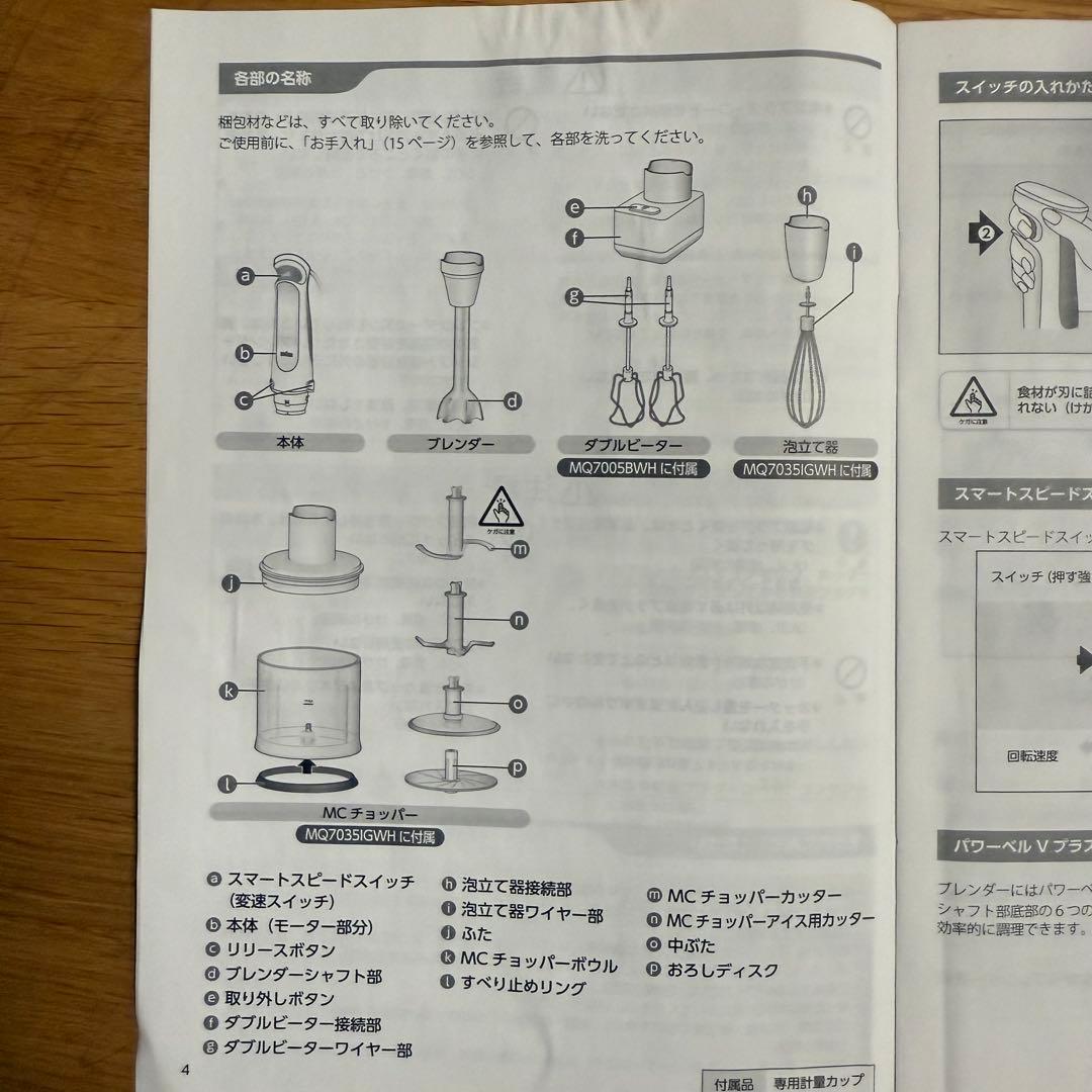 BRAUN MultiQuick 7 ハンドブレンダー 400W