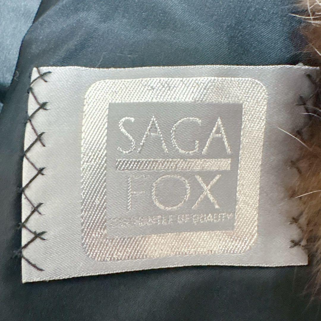 サガフォックス シルバーフォックスハーフコート 総柄 金サガ 花柄 11号