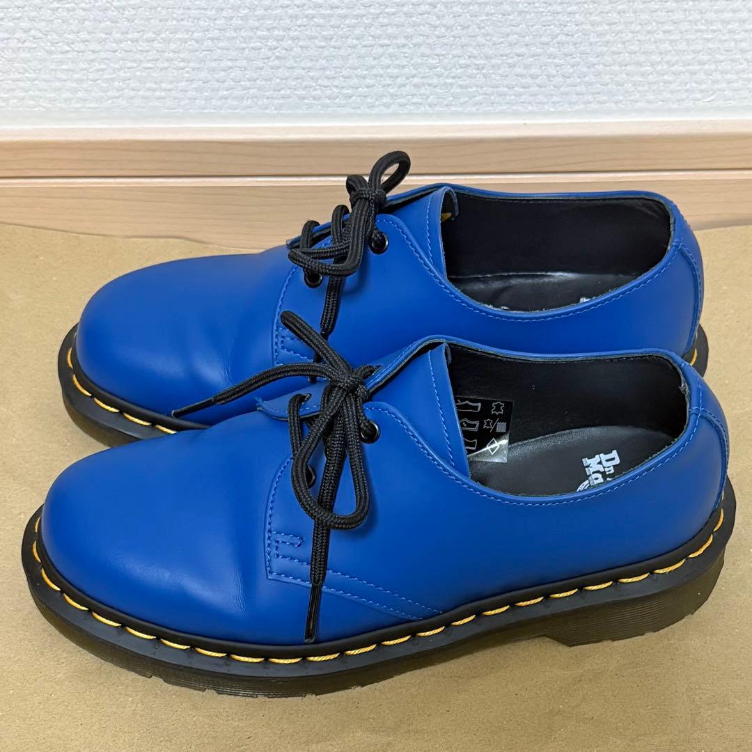 Dr.martens 3ホール シューズ ブルー