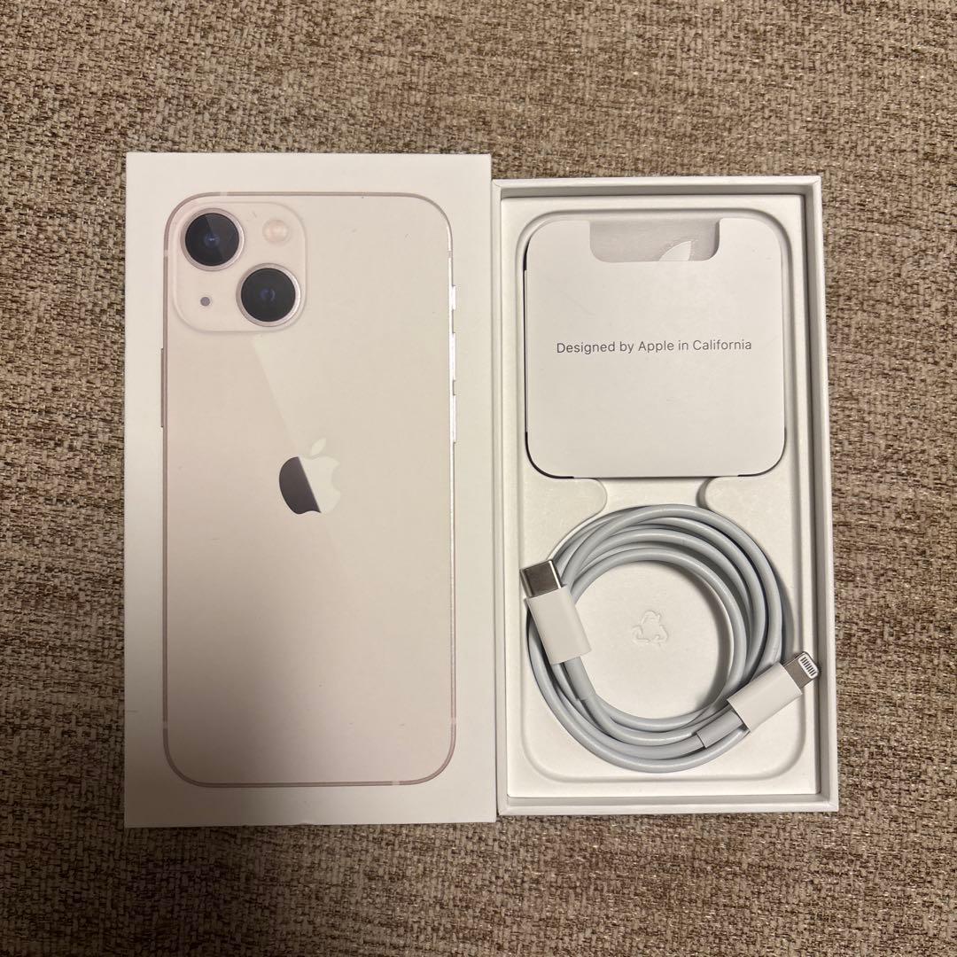【美品】iPhone 13mini ホワイト 本体 256GB SIMフリー