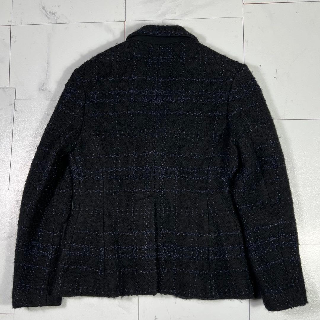 シルク混 Yohji Yamamoto+NOIR ツイードジャケット 2