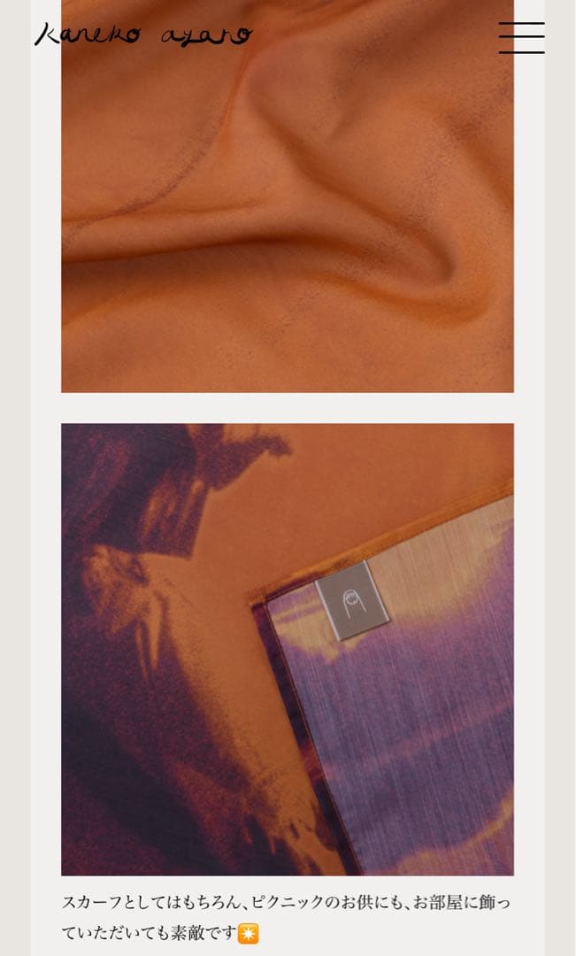 kanekoayano 武道館 ワンマンショー 2026 スカーフ　カネコアヤノ