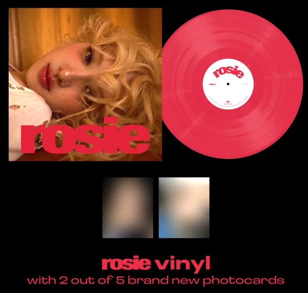 最新フォトカード2枚入 レッド・バイナル Rose Rosie レコード 新品