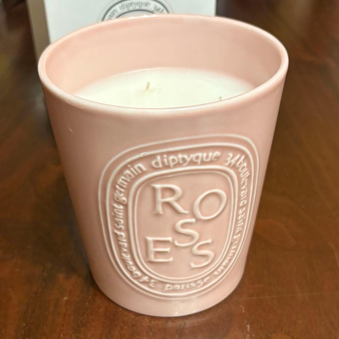 Bella 　diptyque ROSEキャンドル 600gラージサイズ