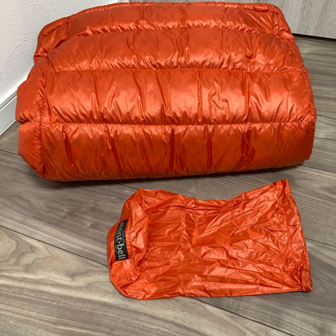 美品　モンベル アルパインダウン ジャケット L オレンジ　1101426
