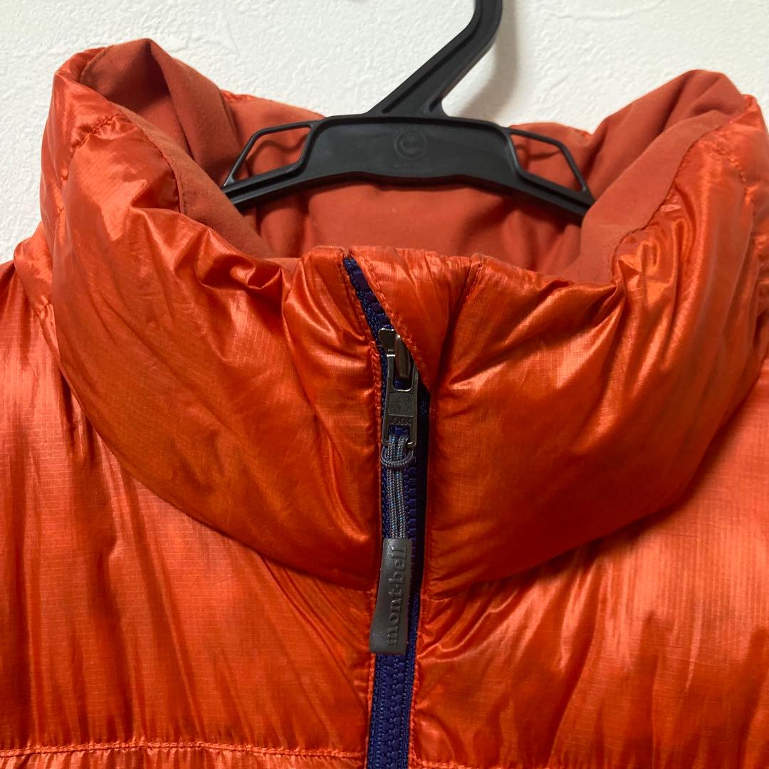 美品　モンベル アルパインダウン ジャケット L オレンジ　1101426