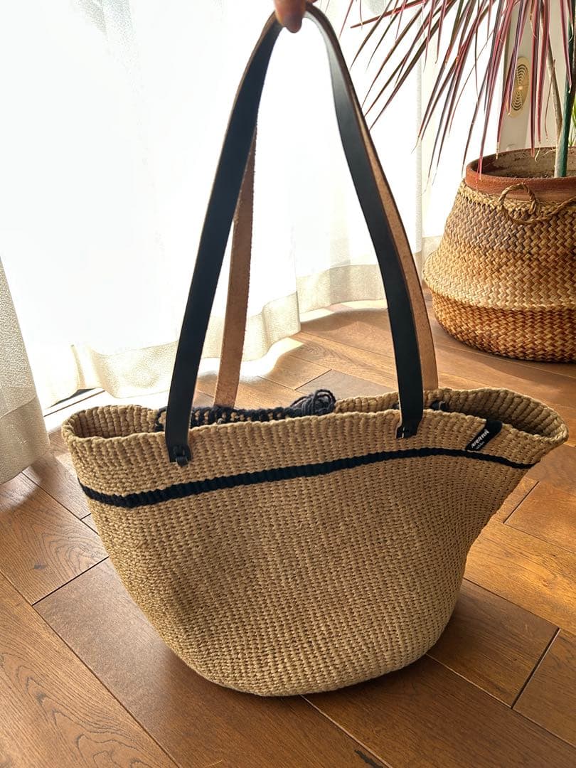 【mifuko】フリンジ付きかごバッグ《美品》