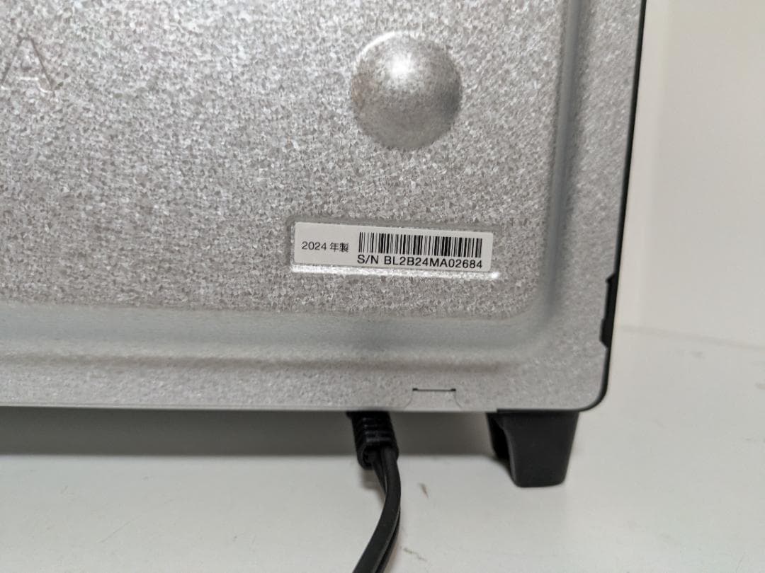 【未使用】BALMUDA 2024年製　ReBaker KTT01JP ブラック