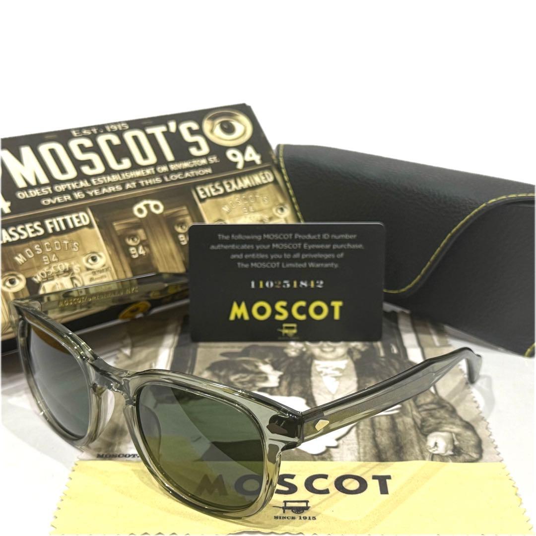 【新品】正規品モスコットGELT 49 SAGE 純正G15グリーンガラスレンズ