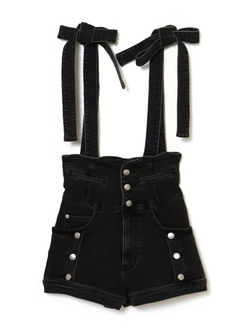 パンツ andmary ribbon denim allinone s