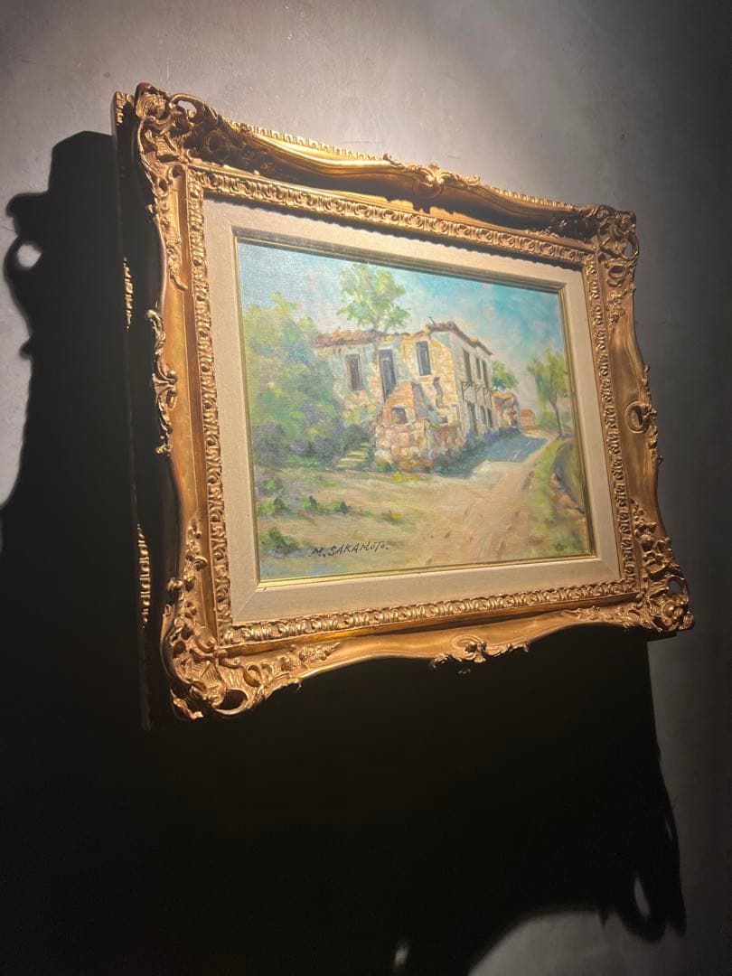 他の方発送×油彩画【風景画】直筆サインあり