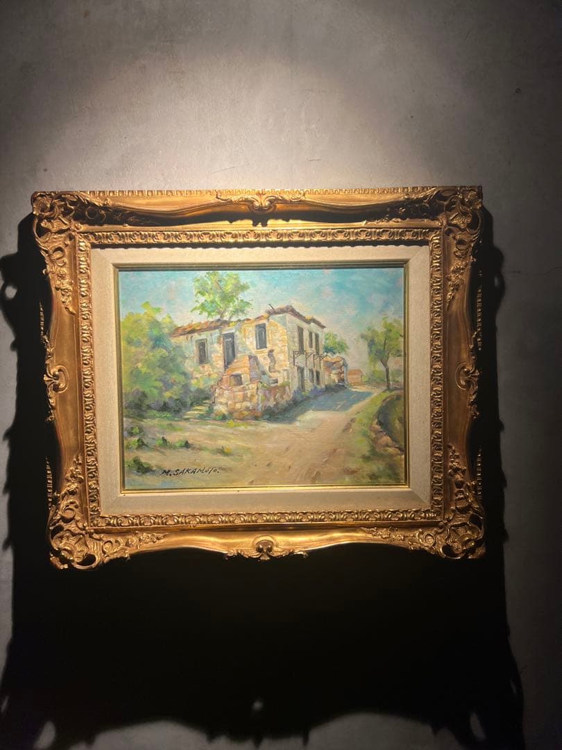 他の方発送×油彩画【風景画】直筆サインあり