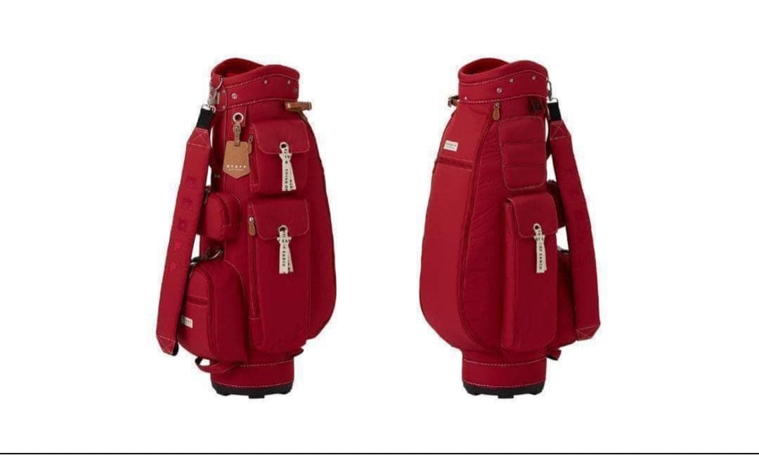 ONOFF ゴルフバッグ 8.5型 赤　ネームプレートなし