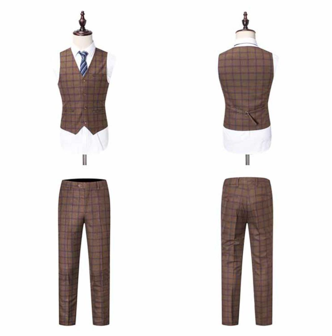 メンズスーツ スタイリッシュスーツ 3ピーススーツ面接 ビジネス 紳士服CC02