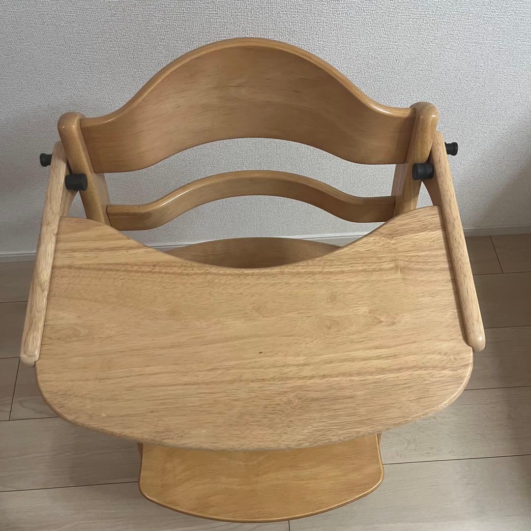 【美品】大和屋 すくすくチェアプラス テーブル＆ガード付