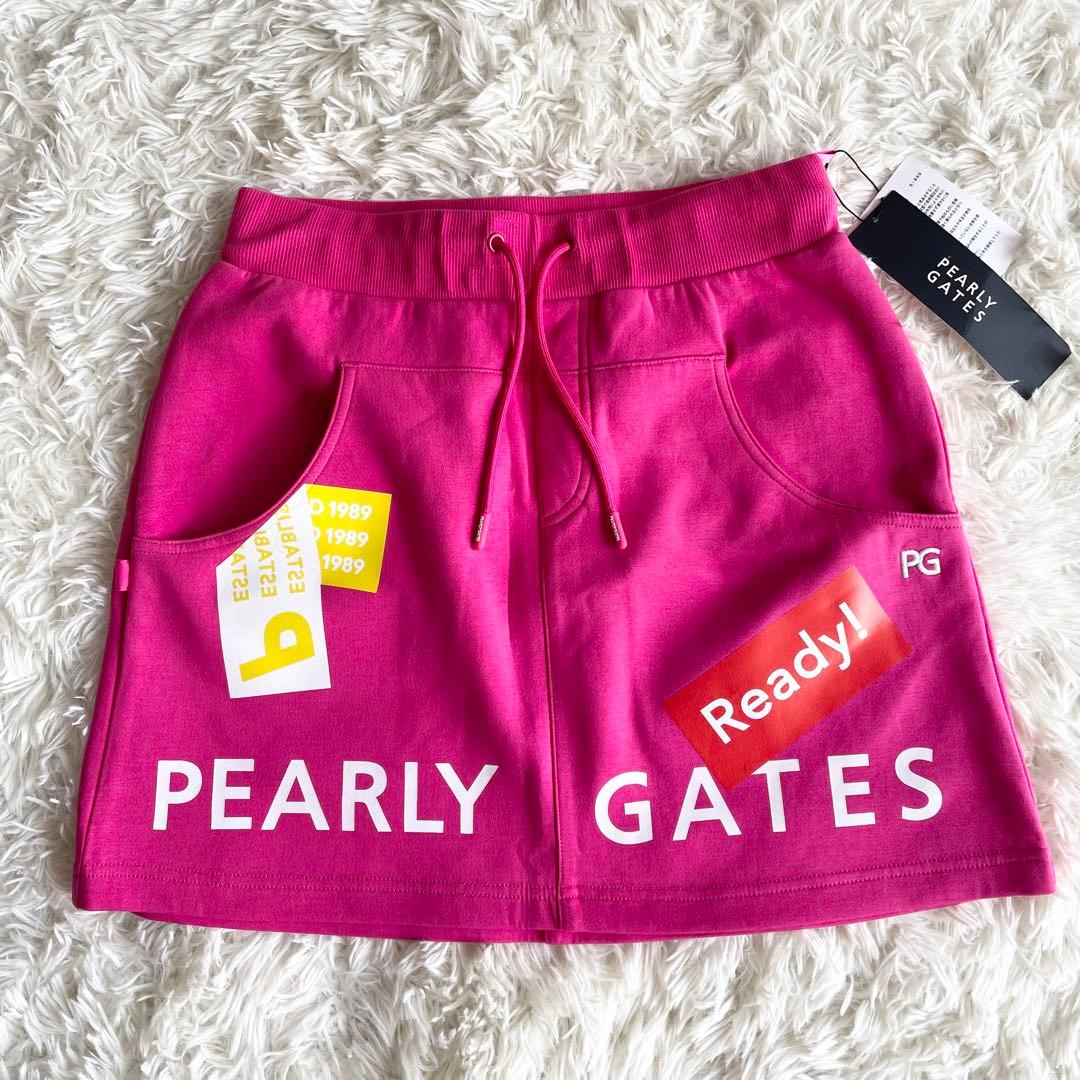 未使用　PEARLYGATES パーリーゲイツ　スウェットスカート　1 ピンク