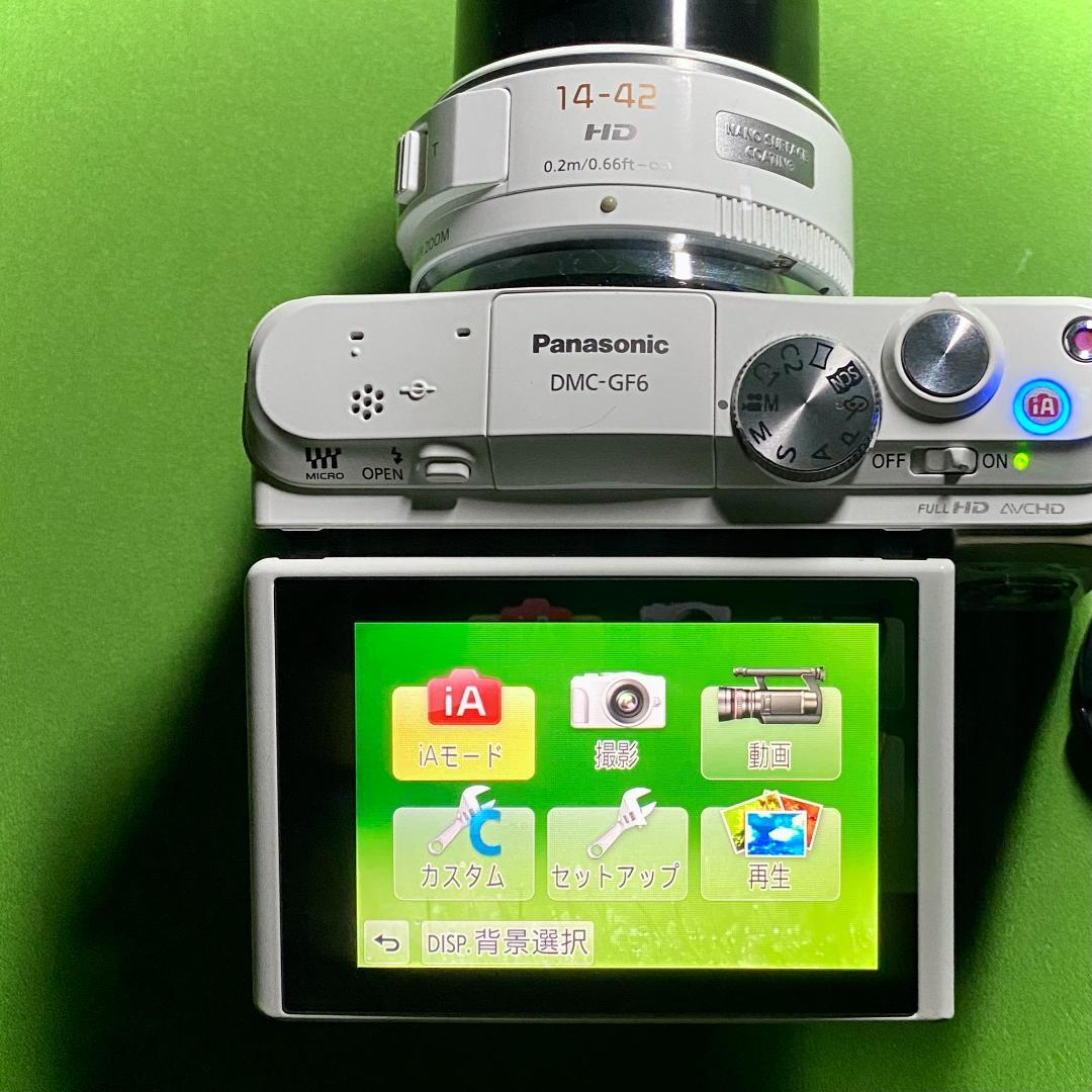 LUMIX GF6 H-PS14042 レンズキット ミラーレス一眼 ホワイト