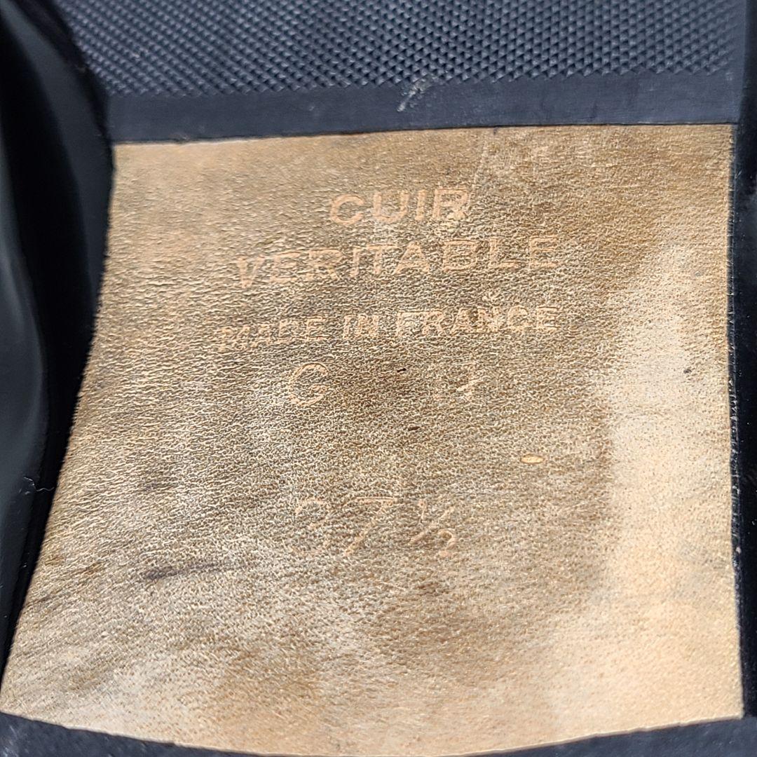 371/2【Repetto】レペット　フラットバレエシューズ　エナメル　ブラック