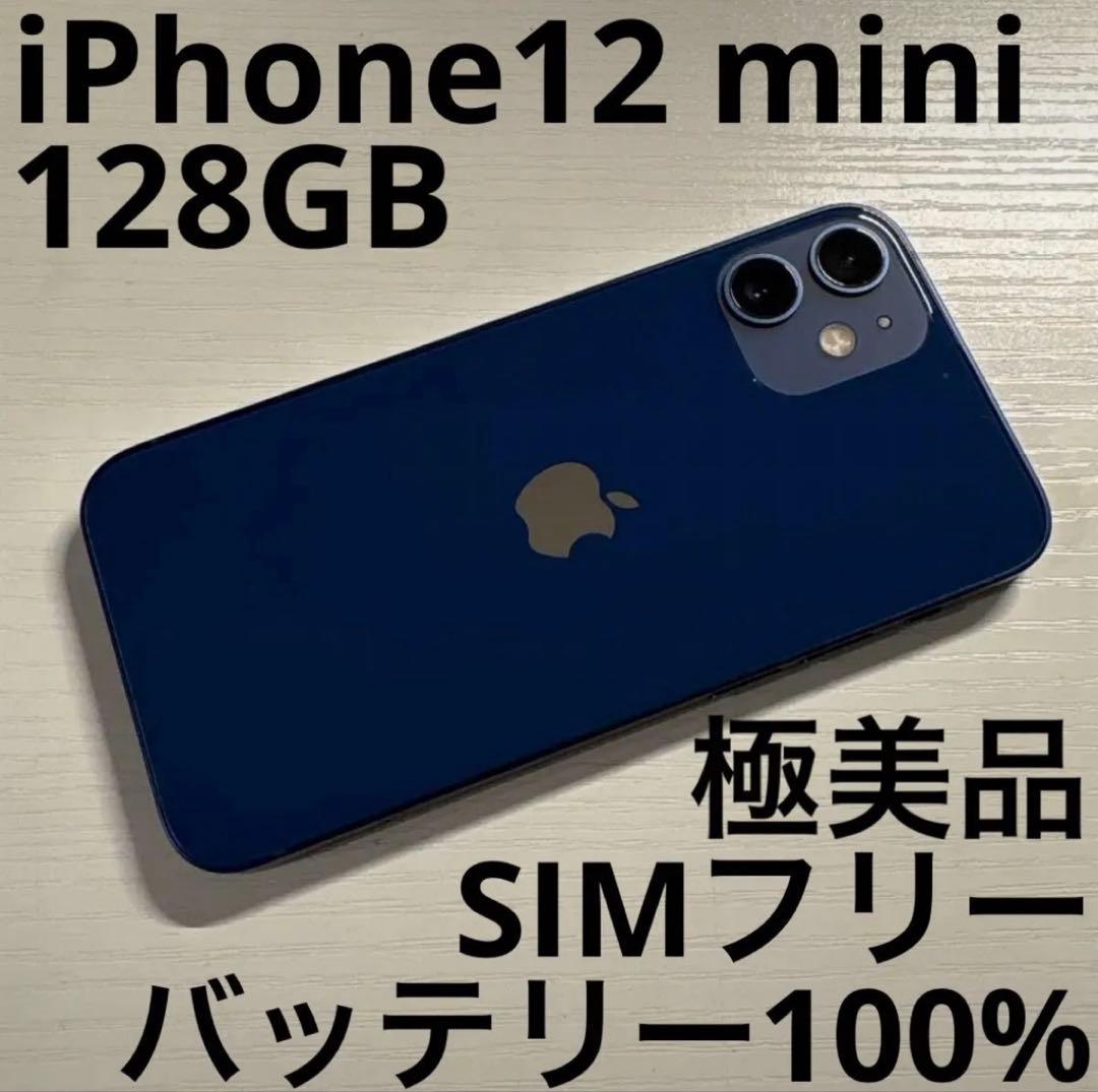 iPhone 12 mini 128GB ブルー SIMフリー 極美品