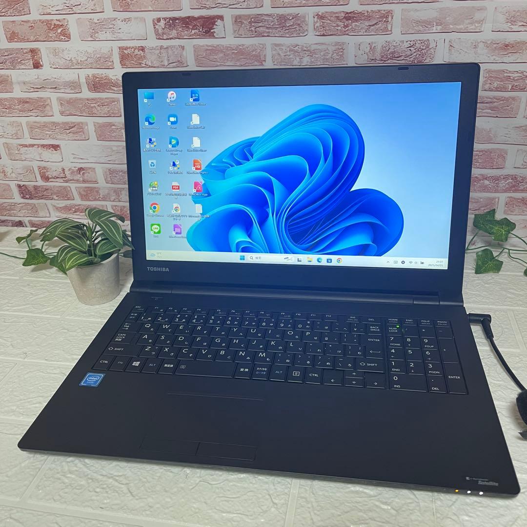 ★美品東芝SSD128GB メモリ8GB★B35/R DVDノートPC364