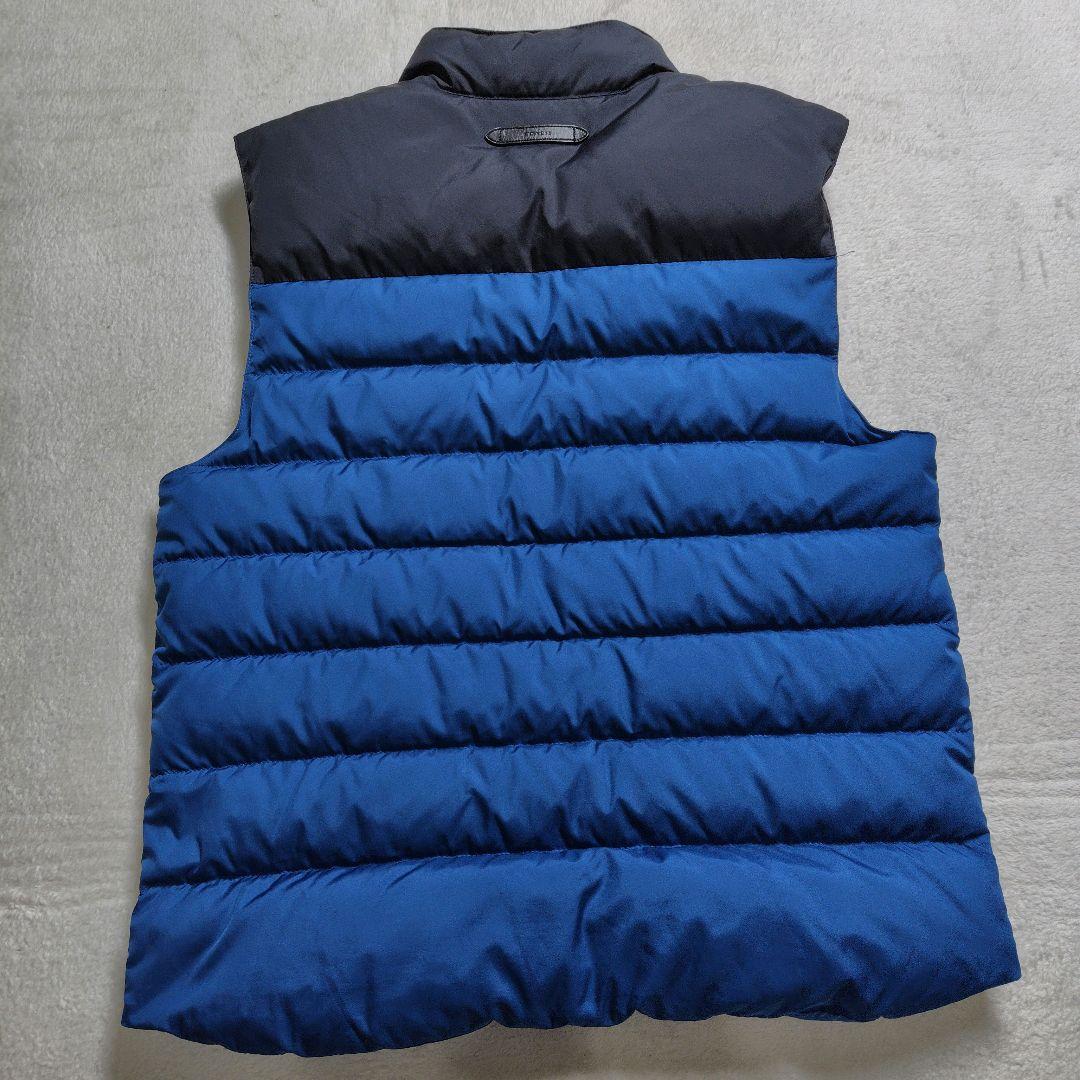 美品　コーチ　ダウンベスト　バイカラー　切り替え　ラムレザー　F86510