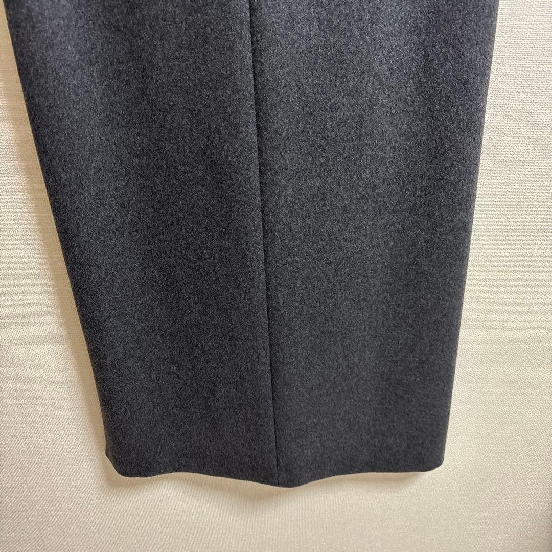 セオリーリュクス　美品　ノースリーブロングワンピース グレー　ウール　38号