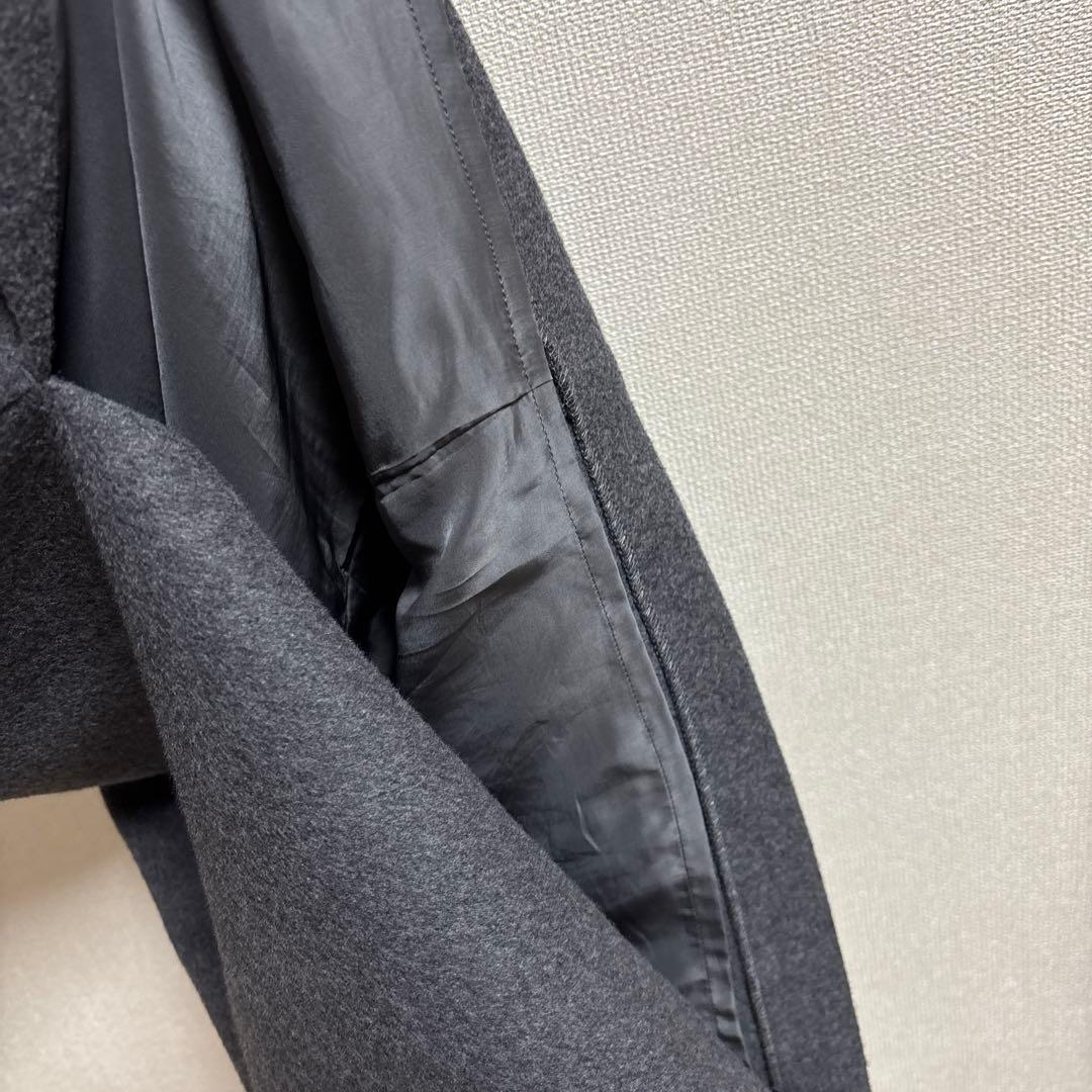 セオリーリュクス　美品　ノースリーブロングワンピース グレー　ウール　38号