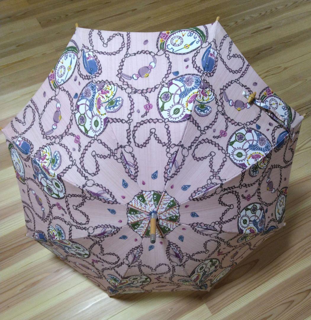 【極美品：使用回数1回】紅型作家　戸谷真子さんデザイン　プリント日傘　晴雨兼用