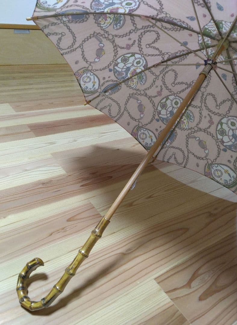 【極美品：使用回数1回】紅型作家　戸谷真子さんデザイン　プリント日傘　晴雨兼用