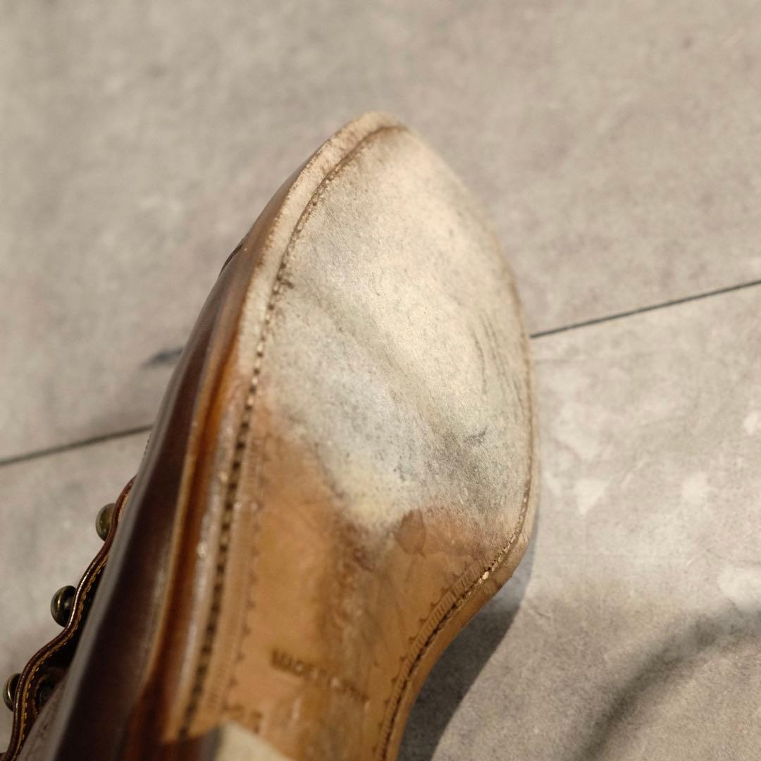 美品　chausser ショセ ボタンブーツ C-7039 25cm ブラウン