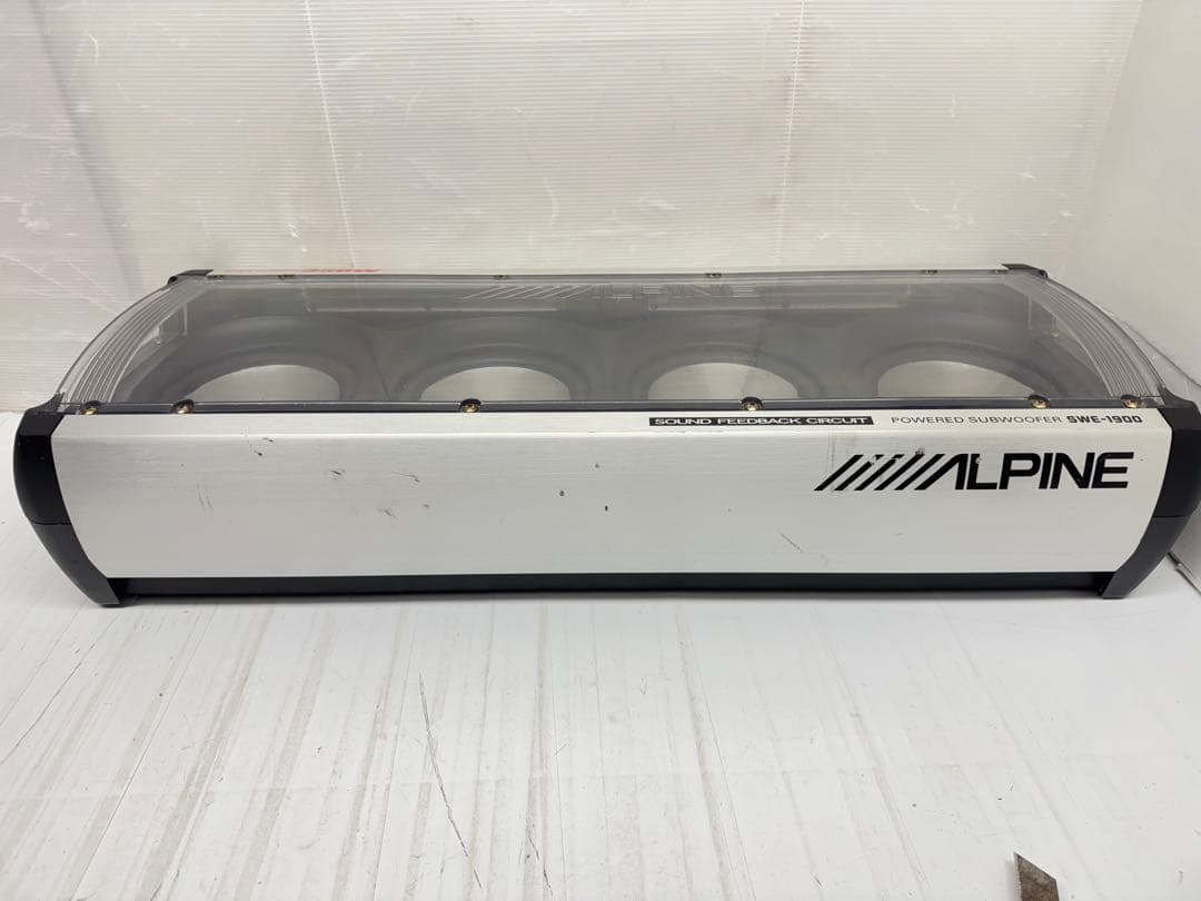 ALPINE サブウーハー SWE-1900 350W Stinger ケーブル