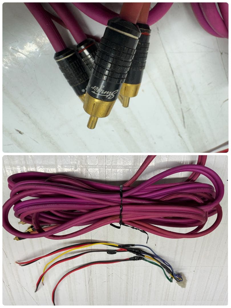 ALPINE サブウーハー SWE-1900 350W Stinger ケーブル