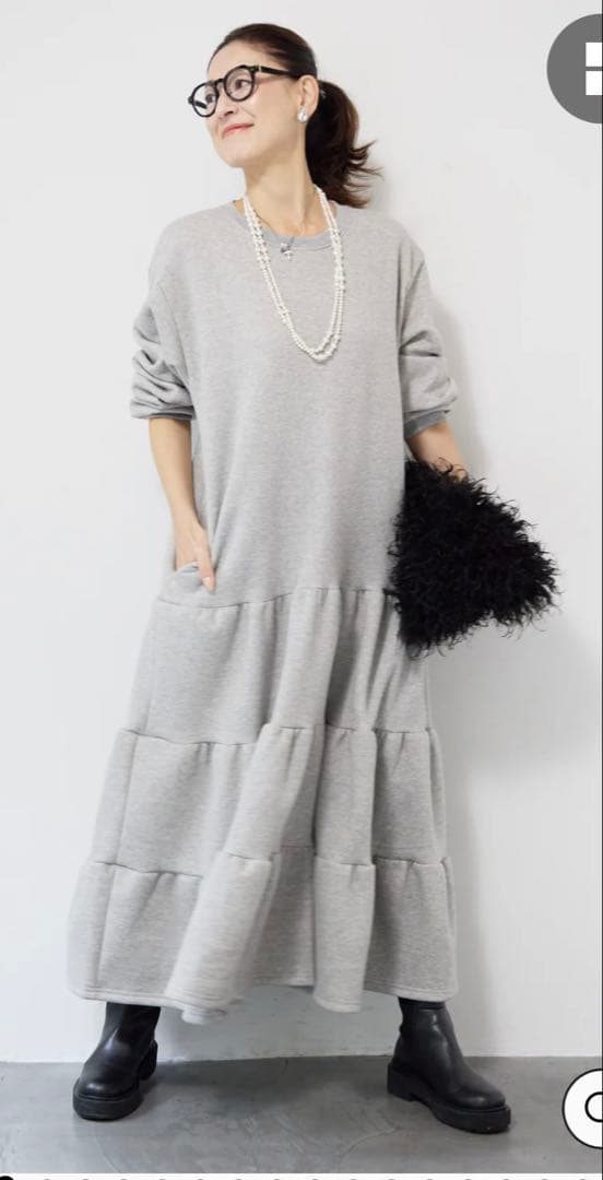 新品未使用！PLUS.OTO.HA ティアードワンピース