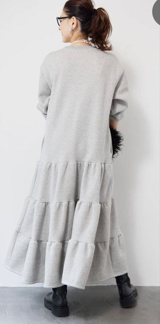 新品未使用！PLUS.OTO.HA ティアードワンピース